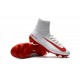 Nuevo 2017 Zapatos de Fútbol Nike Mercurial Superfly V FG ACC - Blanco Rojo