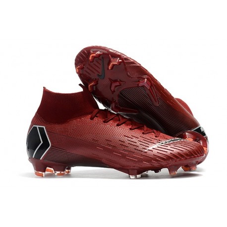 Nike Mercurial Superfly 6 Elite FG Zapatillas de Fútbol - Carmesí Negro