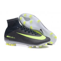 Nuevo 2017 Zapatos de Fútbol Nike Mercurial Superfly V CR7 FG ACC - Negro Verde