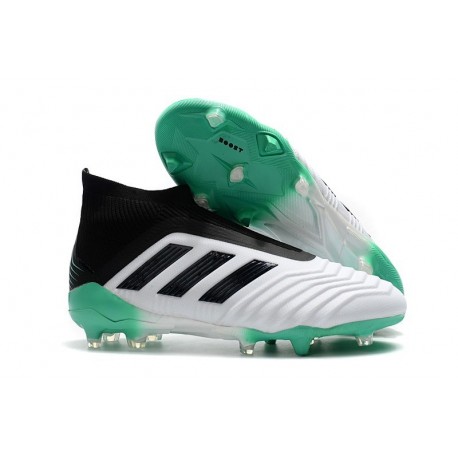 Adidas Predator 18+ FG Zapatillas de Fútbol - Blanco Verde Negro