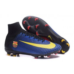 Nuevo 2017 Zapatos de Fútbol Nike Mercurial Superfly V FG ACC -Barcelona Azul