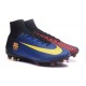 Nuevo 2017 Zapatos de Fútbol Nike Mercurial Superfly V FG ACC -Barcelona Azul
