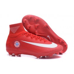Nuevo 2017 Zapatos de Fútbol Nike Mercurial Superfly V FG ACC - Bayern München Rojo