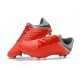 nuevos Tacos Botas Nike Hypervenom Phantom III FG - Rojo Gris
