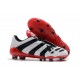 Adidas Predator Accelerator FG Zapatillas de Fútbol - Blanco Rojo Negro
