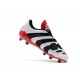Adidas Predator Accelerator FG Zapatillas de Fútbol - Blanco Rojo Negro