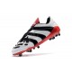 Adidas Predator Accelerator FG Zapatillas de Fútbol - Blanco Rojo Negro