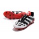 Adidas Predator Accelerator FG Zapatillas de Fútbol - Blanco Rojo Negro