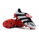 Adidas Predator Accelerator FG Zapatillas de Fútbol - Blanco Rojo Negro