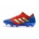 adidas Nemeziz Messi 18.1 FG Copa Mundial 2018 - Rojo Azul Metal