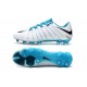 nuevos Tacos Botas Nike Hypervenom Phantom III FG - Blanco Azul