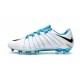 nuevos Tacos Botas Nike Hypervenom Phantom III FG - Blanco Azul