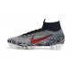Neymar Botas de Fútbol Mercurial Superfly VI FG Nike - Negro Blanco Rojo