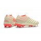 adidas Copa 19+ Botas de Fútbol con Taco FG - Blanco Hueso