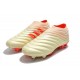 adidas Copa 19+ Botas de Fútbol con Taco FG - Blanco Hueso
