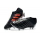 adidas Copa 19+ Botas de Fútbol con Taco FG - Negro Rojo