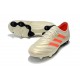 adidas Copa 19.1 FG Zapatillas de Fútbol - Beige Rojo
