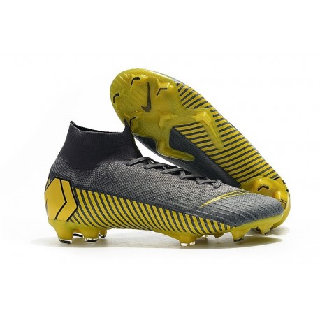Botas de Fútbol Mercurial Superfly VI FG Nike - Gris Negro Oro