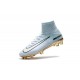 Nike Mercurial Superfly CR7 Vitórias 5 FG Tacos de Futbol para Hombre - Blanco Oro