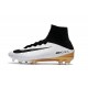 Nike Mercurial Superfly 5 FG Tacos de Futbol para Hombre - Blanco Oro Negro