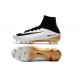 Nike Mercurial Superfly 5 FG Tacos de Futbol para Hombre - Blanco Oro Negro