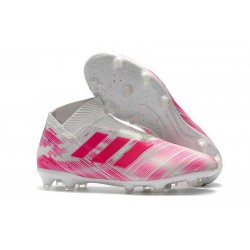 adidas Nemeziz 18+ FG Zapatillas de Fútbol - Rosa Blanco