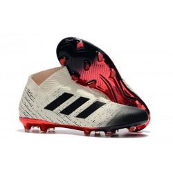 adidas Nemeziz 18+ FG Zapatillas de Fútbol - Blanco Negro Rojo