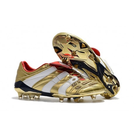 Adidas Predator Accelerator FG Zapatillas de Fútbol - Oro Bianco Rosso