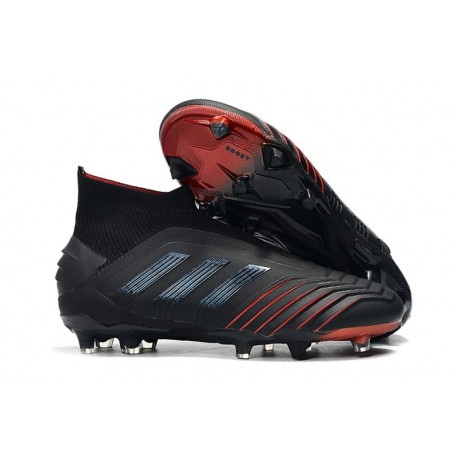 Adidas Archetic Predator 19+ FG Zapatillas de Fútbol - Negro Rojo