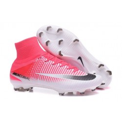 Nike Bota de Fútbol 2017 Mercurial Superfly V FG ACC - Rojo Blanco
