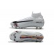 Botas de Fútbol Mercurial Superfly VI FG Nike - Plata Negro Blanco