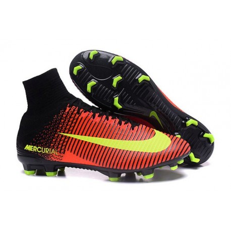 Botas de Fútbol Nike Mercurial Superfly V FG Naranja Amarillo
