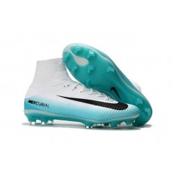 Nike Bota de Fútbol 2017 Mercurial Superfly V FG ACC - Blanco Azul
