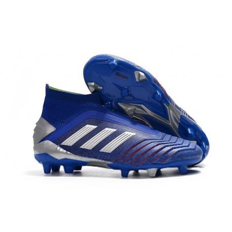 Adidas Predator 19+ FG Zapatillas de Fútbol - Azul Plata