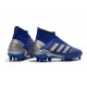 Adidas Predator 19+ FG Zapatillas de Fútbol - Azul Plata