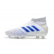 Adidas Predator Virtuso 19+ FG Zapatillas de Fútbol - Blanco Azul