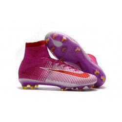 Nike Bota de Fútbol 2017 Mercurial Superfly V FG ACC - Rosa Rojo