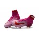 Nike Bota de Fútbol 2017 Mercurial Superfly V FG ACC - Rosa Rojo