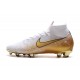Botas de Fútbol Mercurial Superfly VI FG Nike - Blanco Oro