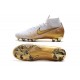 Botas de Fútbol Mercurial Superfly VI FG Nike - Blanco Oro