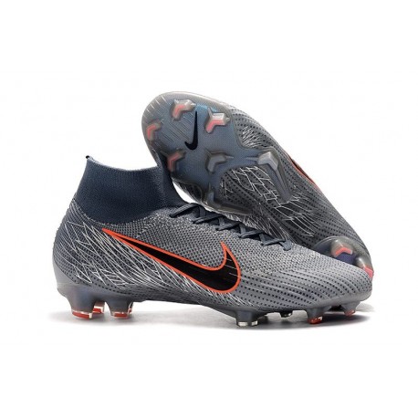 Botas de Fútbol Mercurial Superfly VI FG Nike - Gris Negro
