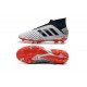 Adidas Predator 19+ FG Zapatillas de Fútbol - Plata Negro Rojo