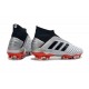 Adidas Predator 19+ FG Zapatillas de Fútbol - Plata Negro Rojo