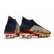 Adidas Predator 19+ FG Zapatillas de Fútbol - Oro Plata Rojo