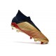 Adidas Predator 19+ FG Zapatillas de Fútbol - Oro Plata Rojo