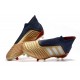 Adidas Predator 19+ FG Zapatillas de Fútbol - Oro Plata Rojo