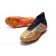 Zapatos de Fútbol Adidas Predator 19.1 FG - Oro Rojo Plata