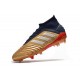 Zapatos de Fútbol Adidas Predator 19.1 FG - Oro Rojo Plata