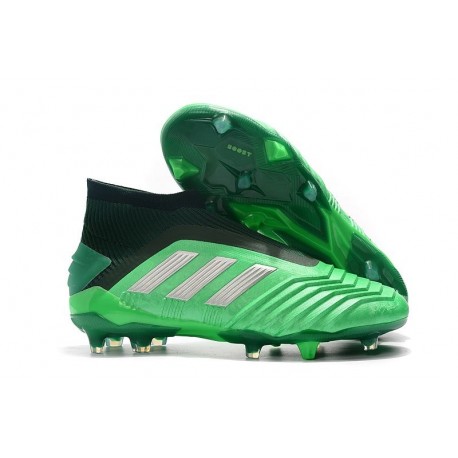 Adidas Predator 19+ FG Zapatillas de Fútbol - Verde Metal