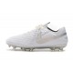 Botas de fútbol Nike Tiempo Legend VIII Elite FG Blanco Platino Gris 